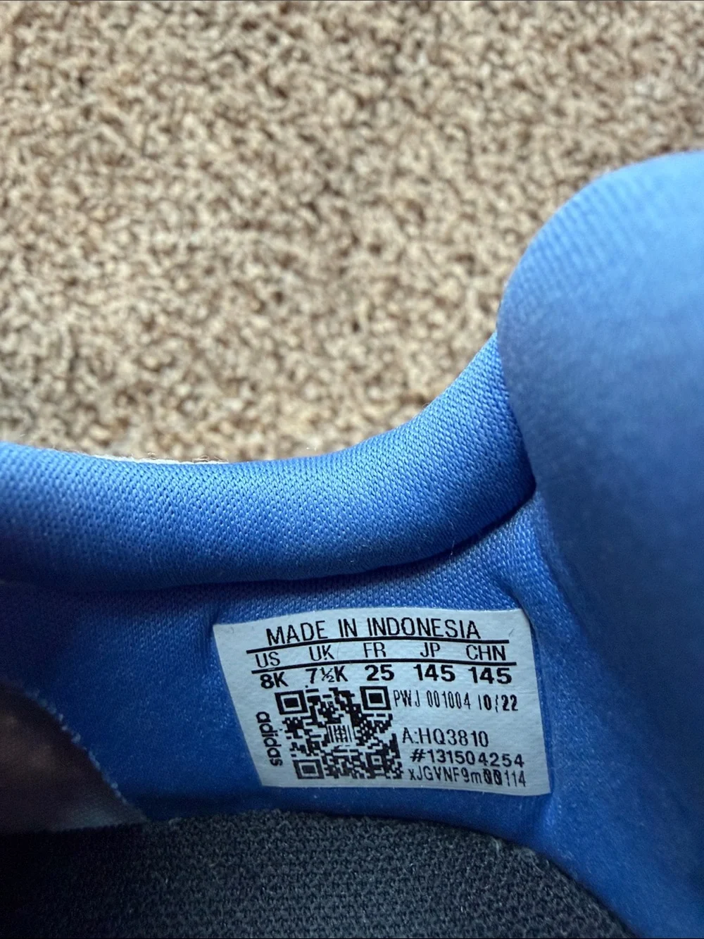 adidas Kids Sneakers - Light Gray with Blue & Pink Accents